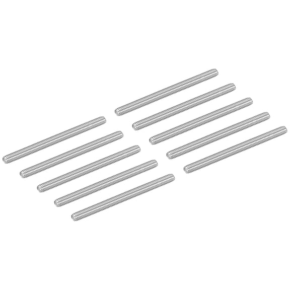 10Pcs M4-0.7x55mm Fully Threaded Rods, 304 Stainless Steel Thread Bar Studs