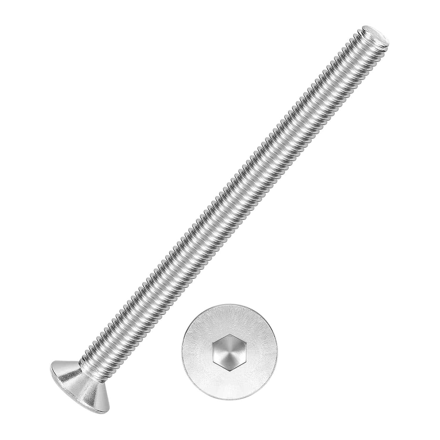 10Pcs[M5-0.8x65] Flat Head Socket Cap Screw Countersunk Bolt - Walmart.com