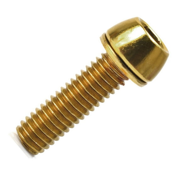 10Pcs M6x20mm Steels Bicycles Stem Screw Tapered Head Bolts Screws with Washers Bike Stem Top Cover Bolts Screw