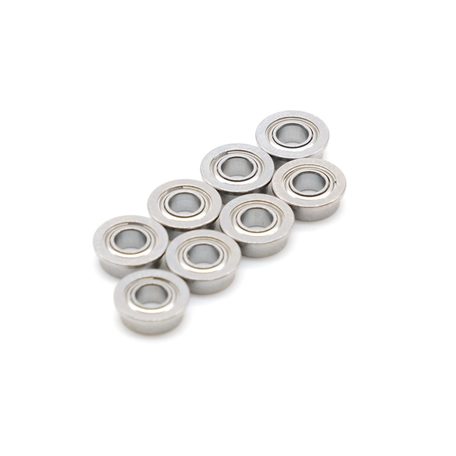 10Pcs MF63ZZ 3x6x2.5 Mm ABEC-7 Flange Bearings Deep Groove Ball Bearing MF63Z MF63 ,Quiet and Smooth