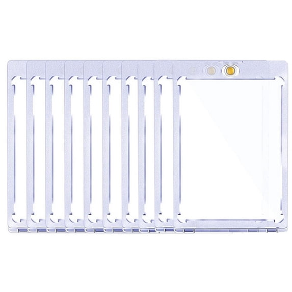 10Pcs Magnetic Card Holders For Trading Cards,35 Pt Hard Cards Sleeves For Baseball Football Sports Card Storage&Display