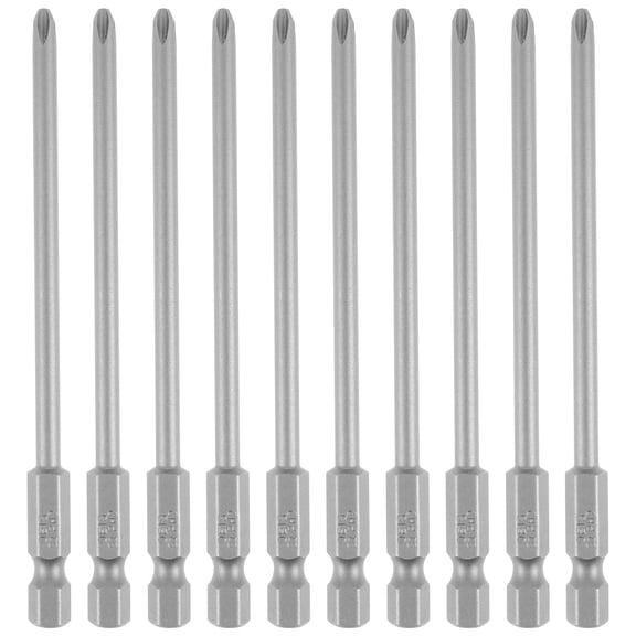 10Pcs Magnetic Cross Head Drill Bit S2 Steel 1/4inch Hex Shank Cross Screwdriver Bits Set High Hardness Screwdriver Bit High Precise Magnetic Bit Set for Screwdriver Electric Drill
