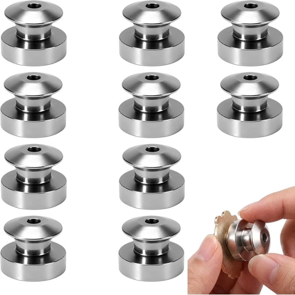 10Pcs Magnetic Pin Backs, Pin to Magnet Converter, Pin Magnet Backing for Decorative Fridge Magnets for Home, Office, Whiteboard, Not Included Enamel Pins