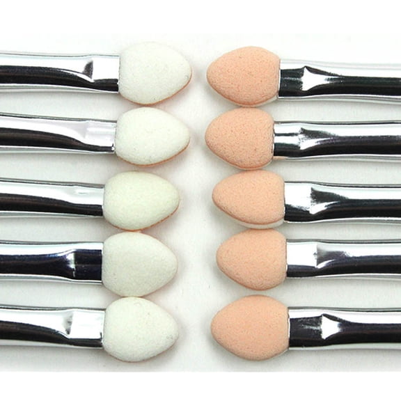 10Pcs Makeup Double-end Eye Shadow Eyeliner Brush Sponge Applicator Tool