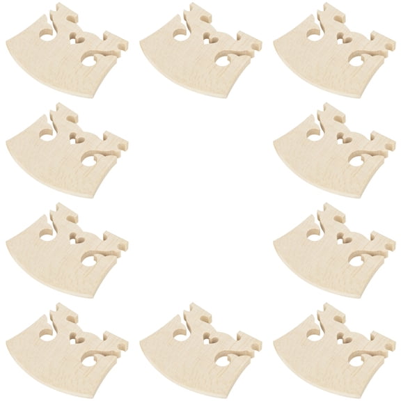 10Pcs Maple Wood Violin Bridge Stable Violin Bridge Tool Maple Wood Violin Bridge Violin Replacement