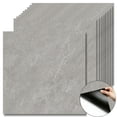 thumbnail image 1 of 10Pcs Medium Grey Natural Marble Vein Peel and Stick Floor Tiles,12x12 In 10 Sq.Ft,Self-Adhesive Waterproof Vinyl Flooring,Anti-Slip & Durable for Kitchen,Living Room, 1 of 8
