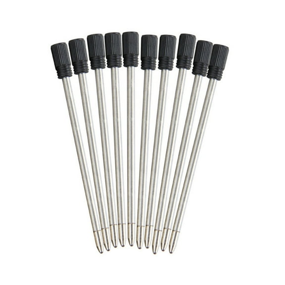 10Pcs Metal Ballpoint Pen Refills for Twist Action Ballpoint Pens Multifunction Pen, Standard Ballpoint Metal Refills