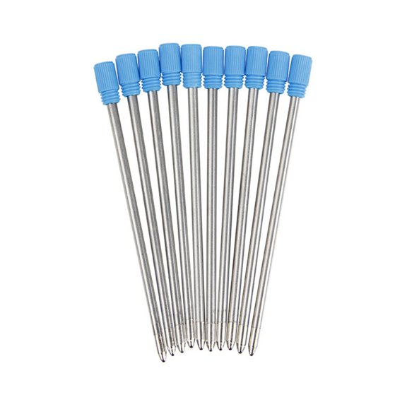 10Pcs Replaceable Ballpoint Pen Refills, Ballpoint Metal Refills Metal Refills