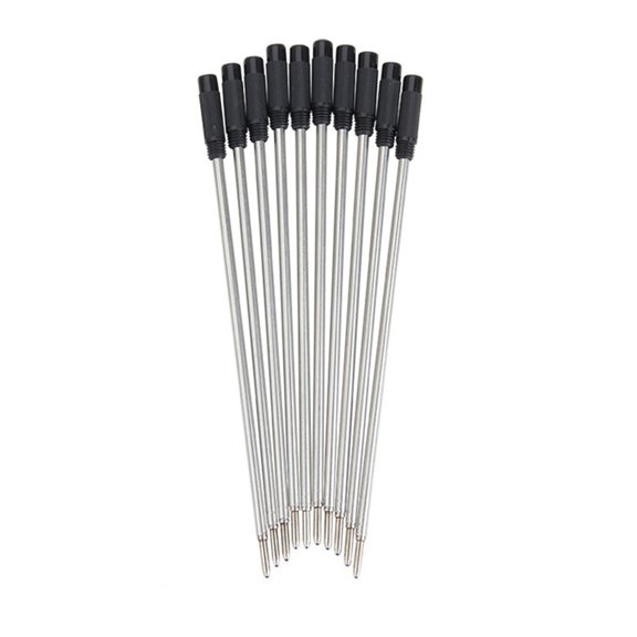 10Pcs Replaceable Ballpoint Pen Refills, Ballpoint Metal Refills Metal Refills
