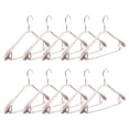 thumbnail image 1 of 10Pcs Metal Clothes Hanger with Plastic Coating Suit Non-Slip Drying Rack Hook, 1 of 20
