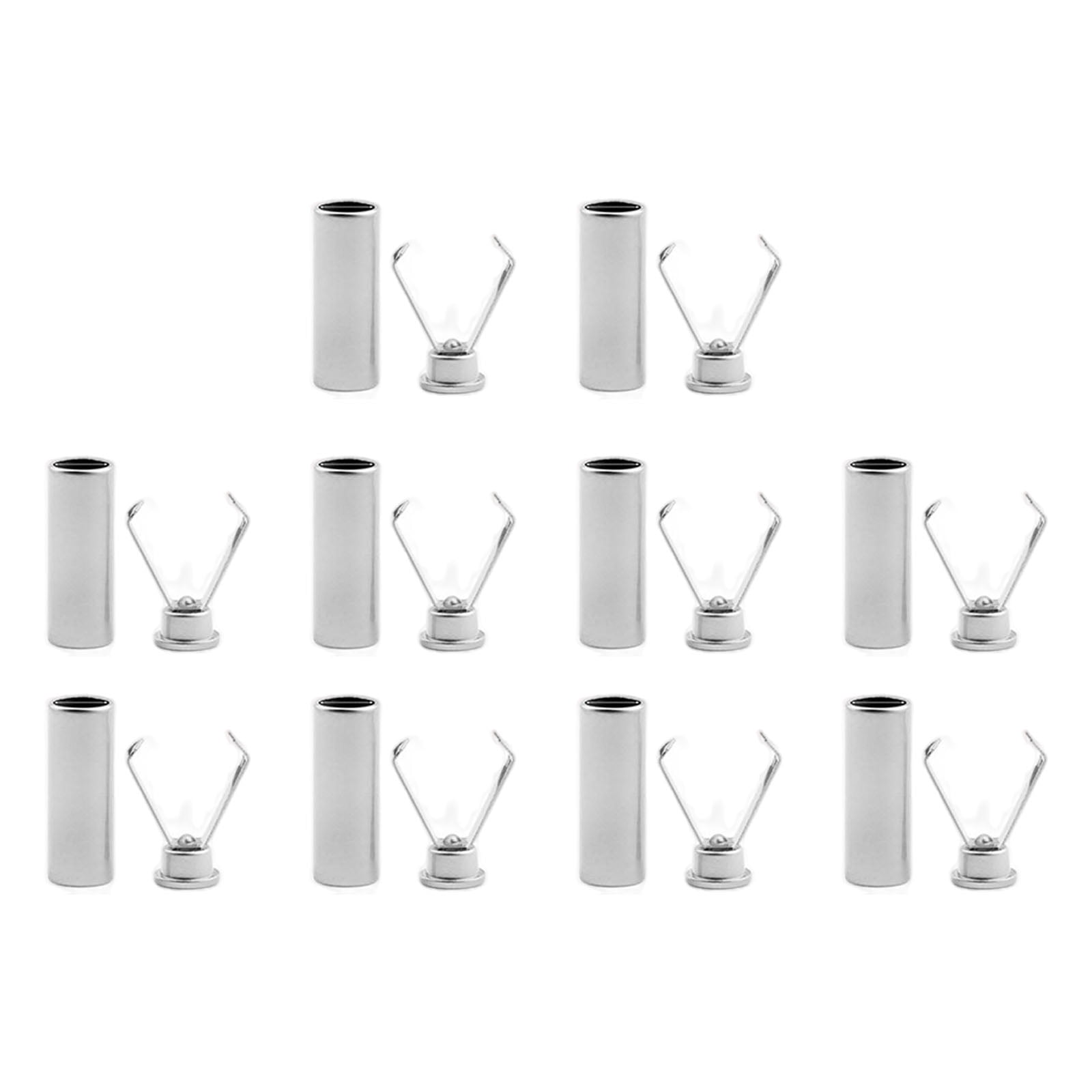 10Pcs Metal Drawstring Cord Lock Clip Adjustable Elastic Cord Stoppers ...
