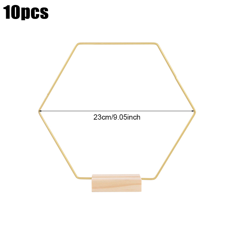 10Pcs Metal Floral Hoop Rings DIY Macrame Hanging Crafts Wedding Table