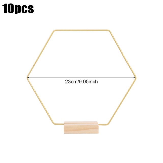 10Pcs Metal Floral Hoop Rings DIY Macrame Hanging Crafts Wedding Table