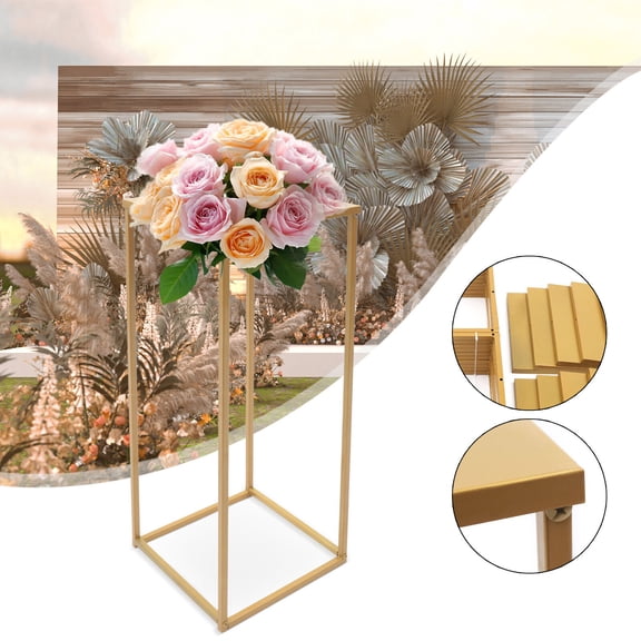 10Pcs Metal Flower Stand Pedestal Centerpiece Column Rack Party Wedding Decor Vase 80cm