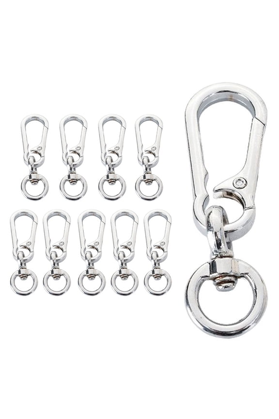 10Pcs Metal Keychains Keyring Key Chain Ring Clip Holder Organizer for Home Car Keys Key Finder Women Men
