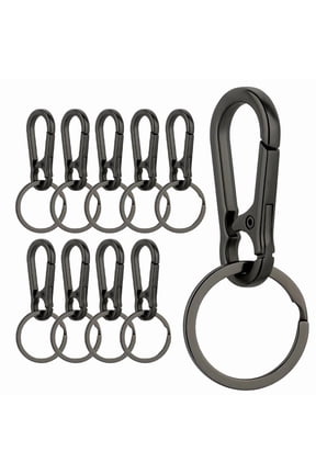 10Pcs Metal Keychains Keyring Key Chain Ring Clip Holder Organizer for Home Car Keys Key Finder Women Men