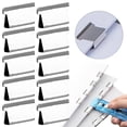 10Pcs Metal Push Clip Stapler Refills, Reusable No Staple Paper ...