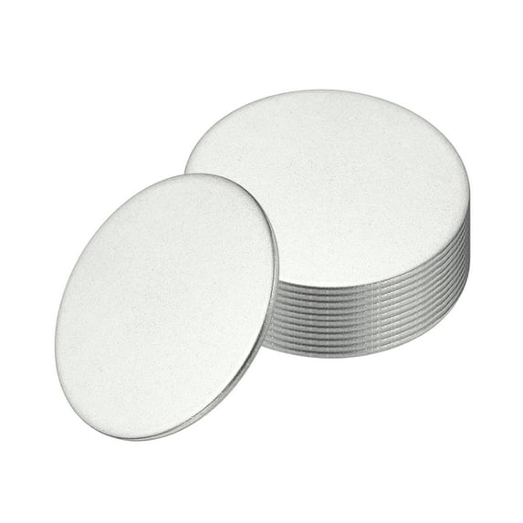 10Pcs Metal Stamping Blanks, 45mm Round Stamping Name Tags 304 Stainless Steel Blanks Metal Plate Disc for Laser Engraving Stamping Dog Tags Keychain Making, 45x1.3mm