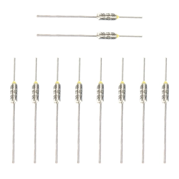 10Pcs Metal Thermal Fuses Circuit Protections Against Overheating In Various Equipment Precisions Metal Thermal Fuses