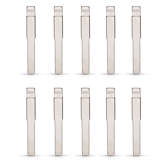 10Pcs Metal Uncut Flip Remote Car Key Blade HU101 No.38 Key Blade for Focus Mondeo Land