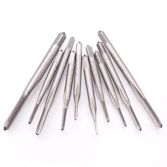 10Pcs Micro Tap Drill Bit Set Metric Thread Tap Drill Bits Set M1 M1.2 M1.4 M1.6 M1.7 M1.8 M2 M2.5 M3 M3.5 Mini Tapping Tool Tool