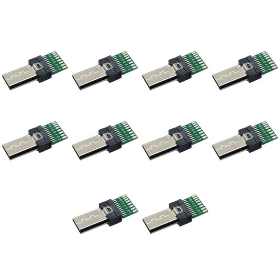 10Pcs Micro-USB Terminal Plug Jack Connector 10Pin 15Pin Shutter Release Cable Adapter for Son Y X Peria Digital Cameras