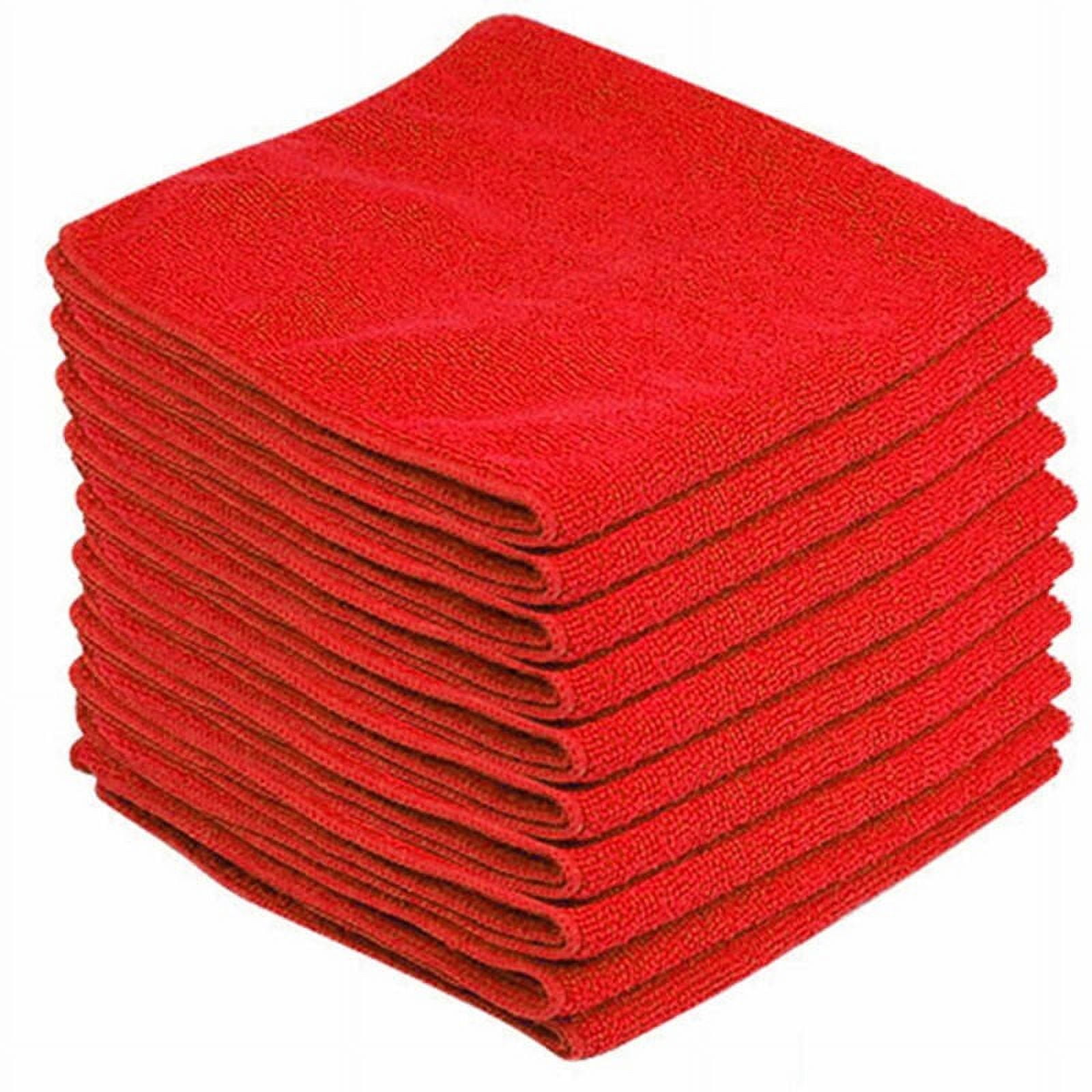 10Pcs Microfiber Car Cleaning Cloth Kitchen Bathroom Towel 30*30cm Lint Free