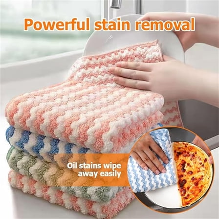 10Pcs Microfiber Cleaning Cloths, Ultra Soft Cleaning Rags for Cleaning House, Super Absorbent Microfiber Cloths for Kitchen, Multi-Purpose Cleaning Cloths for Car, Lint-Free, Streak-Free | Xuniizn