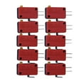 thumbnail image 1 of 10Pcs Microswitches for Arcade Push Button 3-Pin Switches Replacement Part, Plastic, 1 of 6