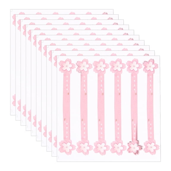 10Pcs Mid-Autumn Mooncake Sticker 3D Peach Flower Safflower Buckle Mini Cupcake Box Packaging Stickers Labels Supply