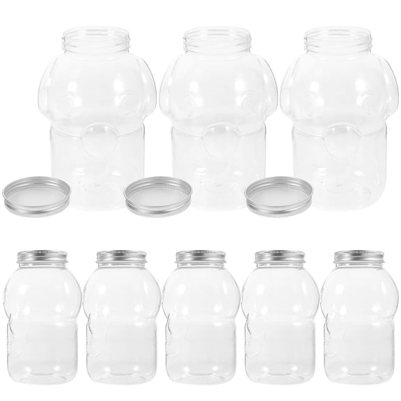 Phenofice Elephant Shape Cartoon Design Reusable Drinking Bottles for Family 10Pcs 500Ml