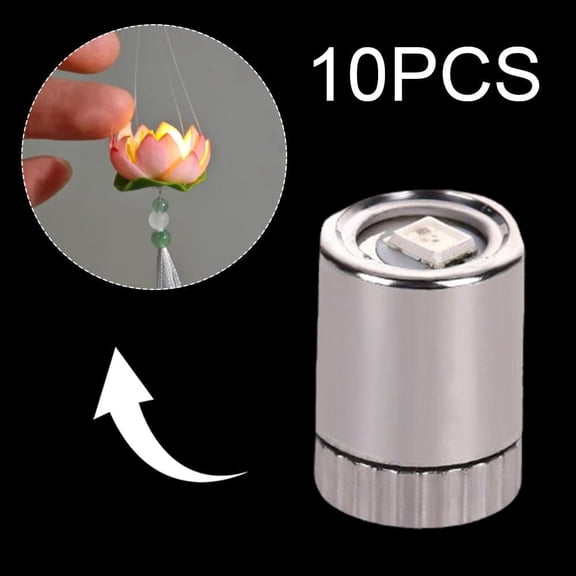 Vensio-10Pcs Mini Battery Operated LED Lights for Dollhouse Hand Craft Miniature Diorama Illumination