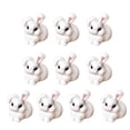 thumbnail image 1 of 10Pcs Mini Easter Rabbit Figurines Lovely Rabbit Miniatures for Easter Decoration and Resin Cake Toppers, 1 of 20