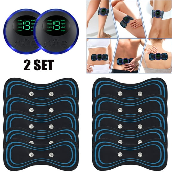 10Pcs Mini Massage Sticker, Portable Mini Cervical Massage Stickers USB Charging Soreness for Shoulder Leg Arms Cervical Back Body Massage