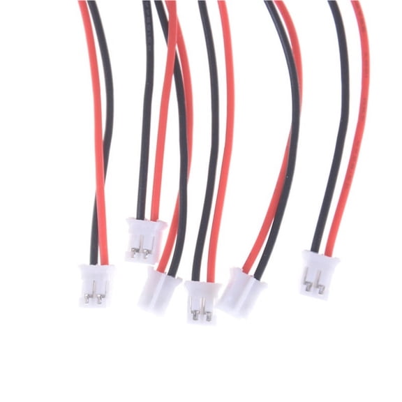 10Pcs Mini Micro PH 2.0mm JST 2-Pin Male Connector Plug Wires Cables 200mm