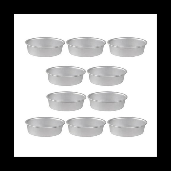 10Pcs Mini Oval Egg Shape Aluminium Alloy Metal Cheese Pan Cake Mold Bread Mould Tart Holder Pudding Jelly Tin
