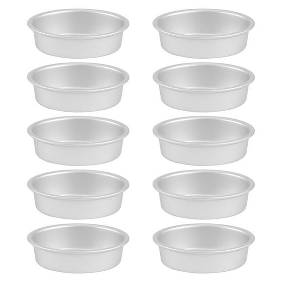 10Pcs Mini Oval Egg Shape Aluminium Alloy Metal Cheese Pan Cake Mold Bread Mould Tart Holder Pudding Jelly Tin