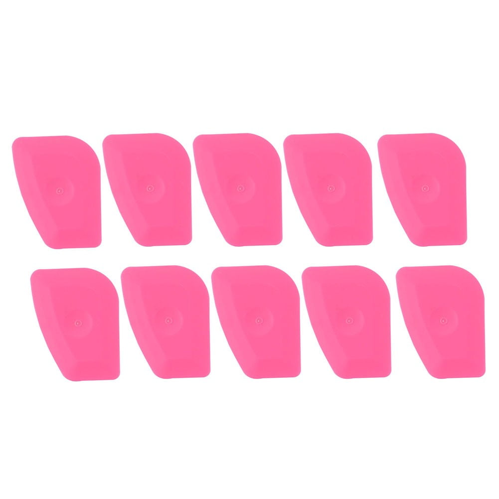 10Pcs Mini Pink Hard Card Squeegee Scraper Tint Car Vinyl Film Wrap Tools