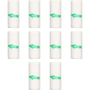 10Pcs Mini Printer Paper, 57 x 25 mm Self Adhesive Thermal Paper Printable Sticker Paper for Pocket Thermal Printer