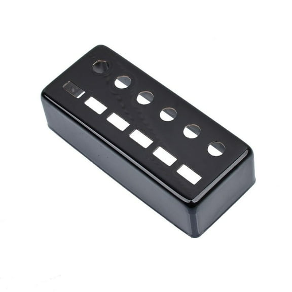 10Pcs Mini Style Brass 6 String Guitar Humbucker Pickup Cover / Pole 68*29mm Spacing 50/52mm Black-Golden-Chrome