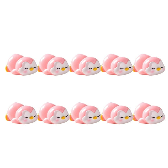 10Pcs Miniature Penguin Figurines Penguin Model Toys Resin Penguin Penguin Figure For Decor