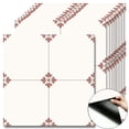 thumbnail image 1 of 10Pcs Minimalist Floral Peel and Stick Floor Tiles， 12x12 Covers 10 Sq. Ft. SelfAdhesive DIY Vinyl Flooring， Removable and Waterproof Sticker for Living Room， Bathroom， Kitchen， Staircase, 1 of 8