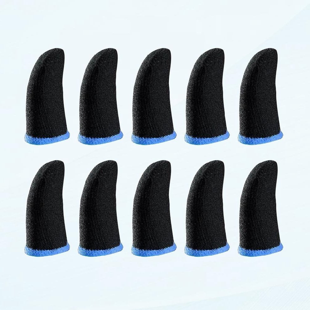 10Pcs Mobile Game Controller Breathable Finger Sleeve for Touch for