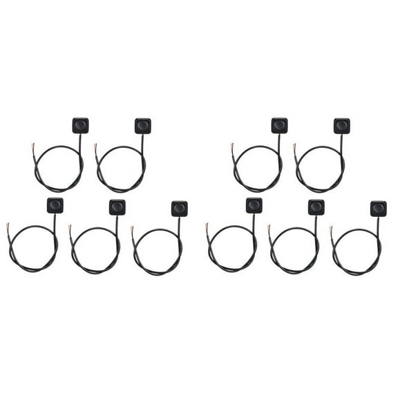 10Pcs Momentary Switch Momentary Push Button ON Off Switch 12V 24V Mount Mini Button Switch,10 x Momentary Switch,Black