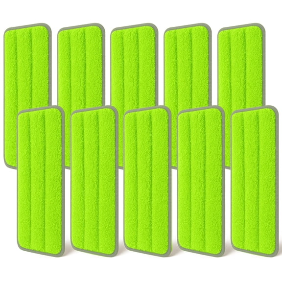 10Pcs Mop Replacement Pads,Compatible with Libman Rinse 'n Wring Mop Universal Mop Pads Mop Head Refills Washable Wet Mop,Compatible with Most 11-13” Size Mops
