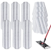 10Pcs Mop Replacement Pads, Compatible with O-Cedar H2prO Flat Mop System Universal Mop Pads Mop Head Refills Washable Wet Mop, Compatible with Vileda H2prO Size Mops
