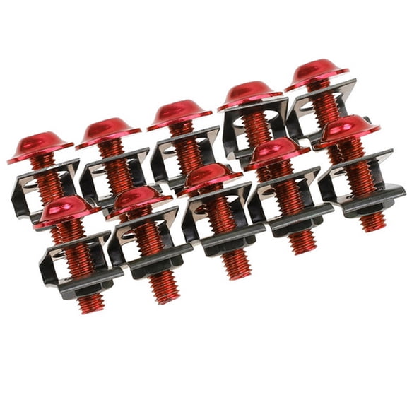 10Pcs Motorcycle Fairing Bolts Fastener Clip Screw Anti-rust M6 6mm Screw Bolts Motorcycle Accessories
