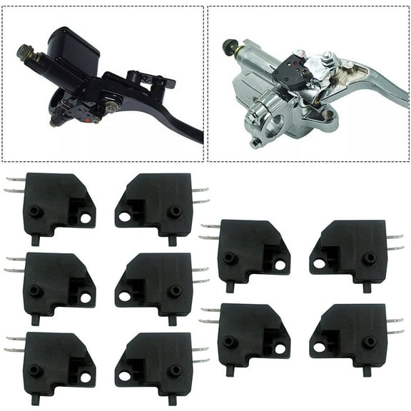 10Pcs Motorcycle Front Left Right Brake Light Stop Lever Clutch Switch Button 5Pcs Left+5Pcs Right