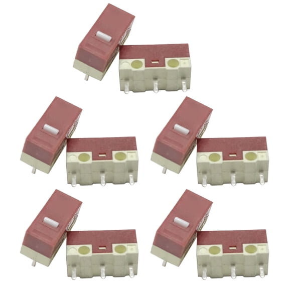 10Pcs Mouse Momentary Push Button Micro Limit 3Pins 20Million for HUANO Mouse Micro