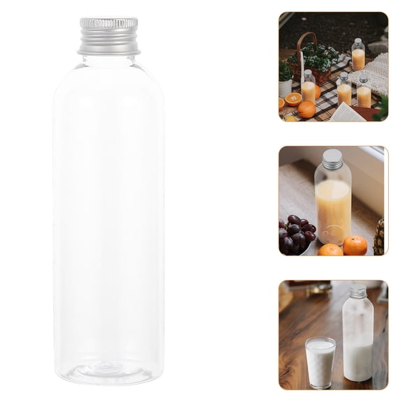 10Pcs Multi-function Clear Bottles Convenient Juice Bottles Portable Plastic Bottles